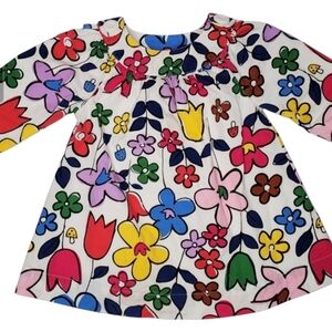 {Hanna Andersson} Flowers Forever Multicolor Dress- Size 3-6 Months
